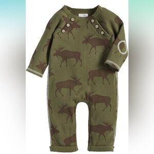 Mud Pie Baby Boys' Moose One Piece Outfit